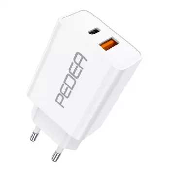Cargador para dispositivos móviles PEDEA 60040100 universal blanco AC carga rápida interior