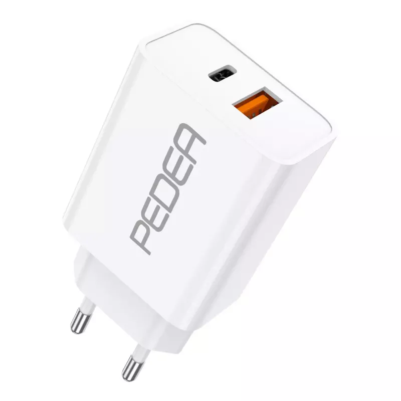 Cargador para dispositivos móviles PEDEA 60040100 universal blanco AC carga rápida interior