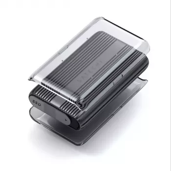 Carcasa SSD Satechi USB4 NVMe SSD Pro 4 TB 40 Gbit/s gris transparente