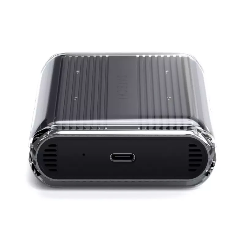 Carcasa SSD Satechi USB4 NVMe SSD Pro 4 TB 40 Gbit/s gris transparente