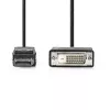 Adaptador de cable de vídeo Nedis CCGL37200BK20 2 m DisplayPort a DVI-D negro