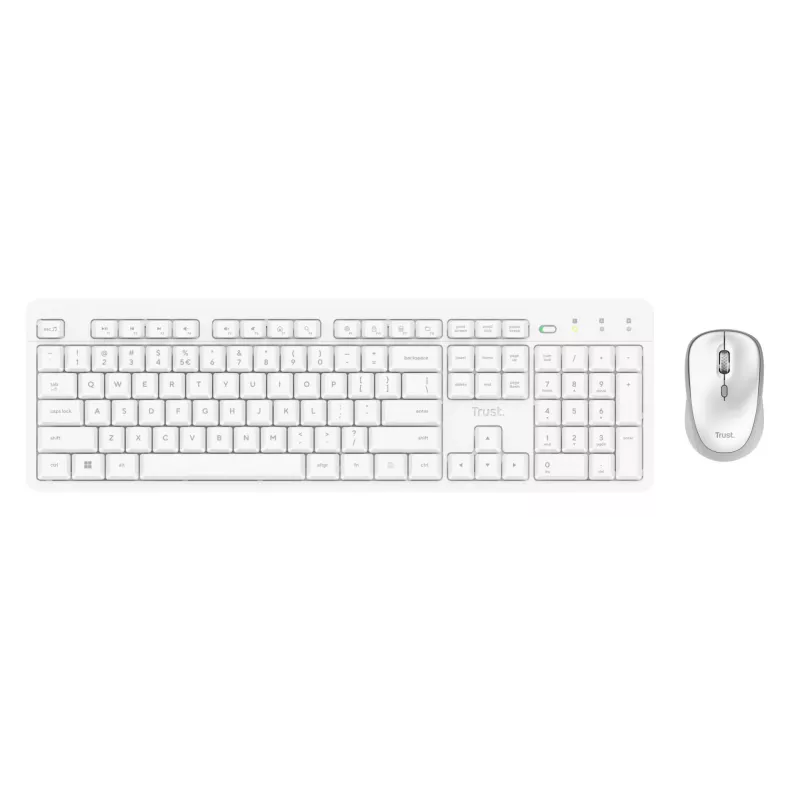 Trust Ody II teclado ratón incluido hogar/oficina RF inalámbrico alemán blanco