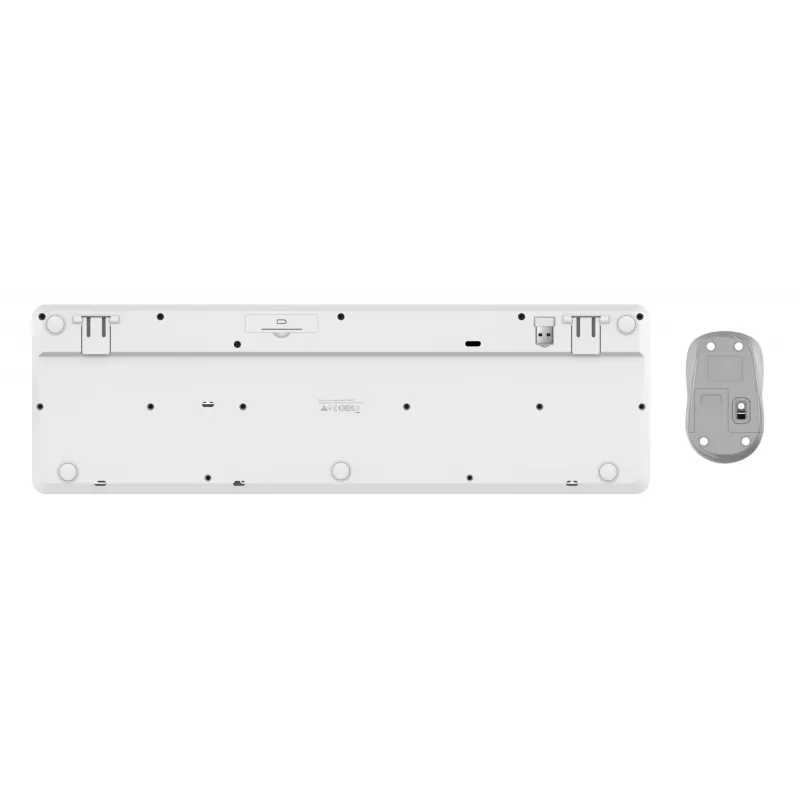 Trust Ody II teclado ratón incluido hogar/oficina RF inalámbrico alemán blanco