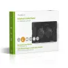 Base refrigeradora para portátil Nedis NBCR200BK 2 ventiladores 14 cm negro