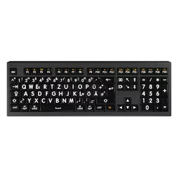Logickeyboard LKB-LPWB-A2M-DE teclado universal USB QWERTZ alemán negro
