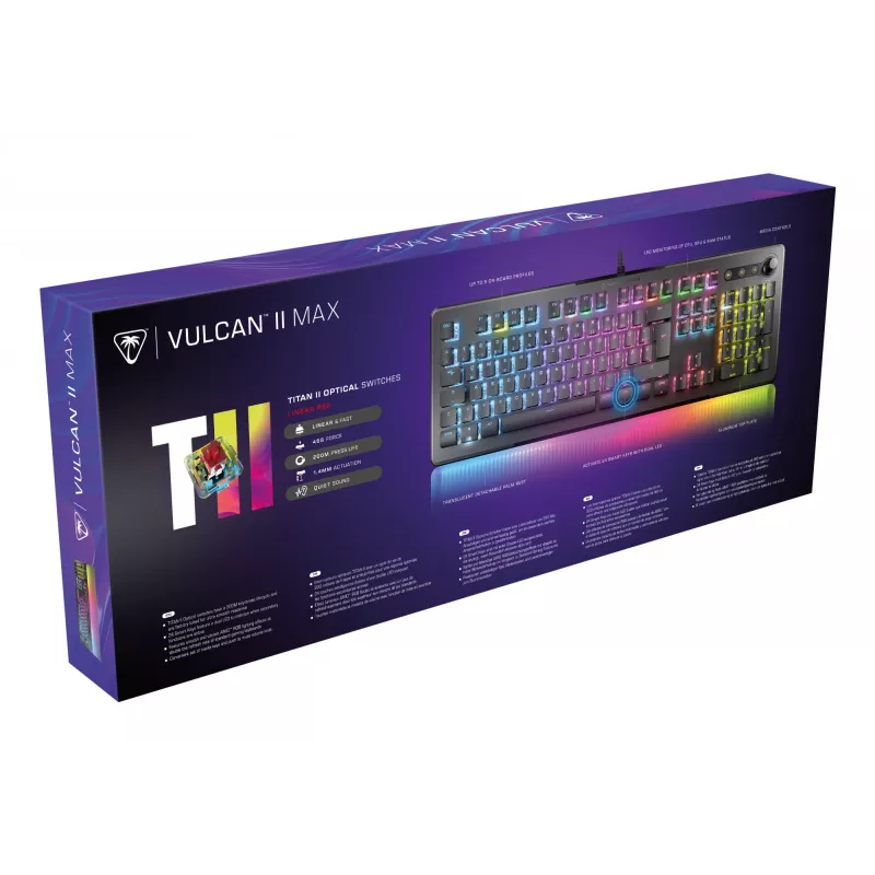 Turtle Beach Vulcan II Max teclado gaming USB QWERTZ negro