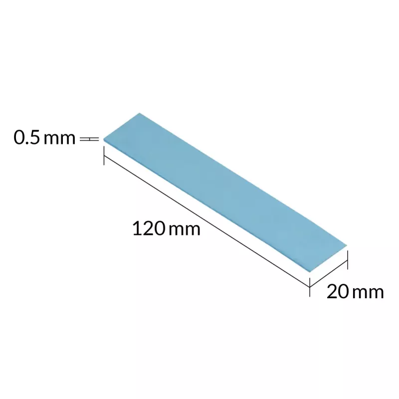 Almohadilla térmica ARCTIC TP-3 Premium-Performance 120 x 20 mm, 0,5 mm