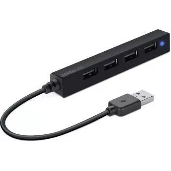 Hub SPEEDLINK SNAPPY delgado 480 Mbit/s negro
