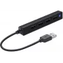 Hub SPEEDLINK SNAPPY delgado 480 Mbit/s negro