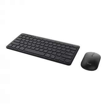 Teclado Trust Lyra con ratón incluido Oficina RF Wireless + Bluetooth QWERTZ alemán negro
