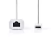 Cable de red Nedis CCGB64950WT02 RJ-45 Cat8.1 0,2 m blanco