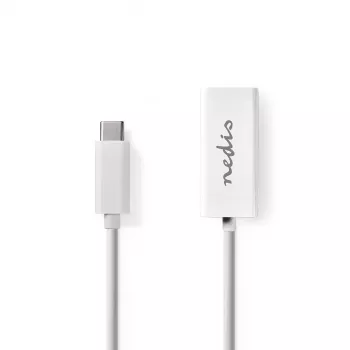 Cable de red Nedis CCGB64950WT02 RJ-45 Cat8.1 0,2 m blanco
