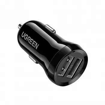 Ugreen 50875 cargador móvil MP4, ordenador portátil Negro mechero de coche Coche
