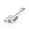 Nedis CCTB37250AL02 Cable adaptador de vídeo 0,2 m DisplayPort DVI-D Plata