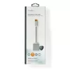 Nedis CCTB37250AL02 Cable adaptador de vídeo 0,2 m DisplayPort DVI-D Plata