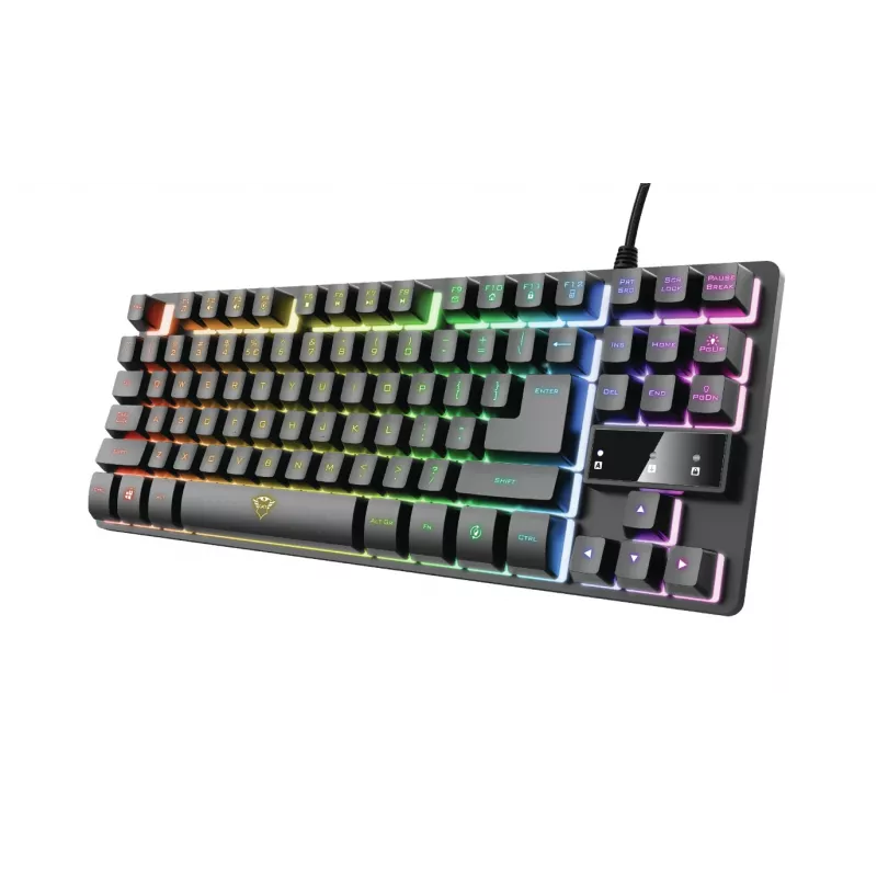 Trust GXT 794 Teclado ratón incluido Gaming USB QWERTZ Alemán Negro
