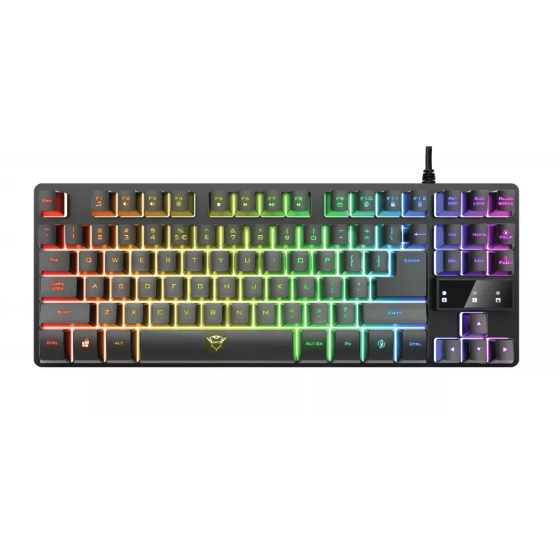 Trust GXT 794 Teclado ratón incluido Gaming USB QWERTZ Alemán Negro