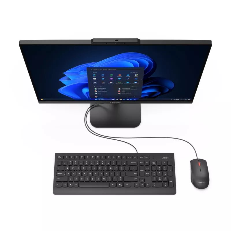 Lenovo V100 Intel® N N100 60,5 cm (23,8 inch) 1920 x 1080 píxeles All-in-One PC 8 GB DDR4-SDRAM 256 GB SSD Windows 11 Pro Wi-Fi 6 (802.11ax) Negro