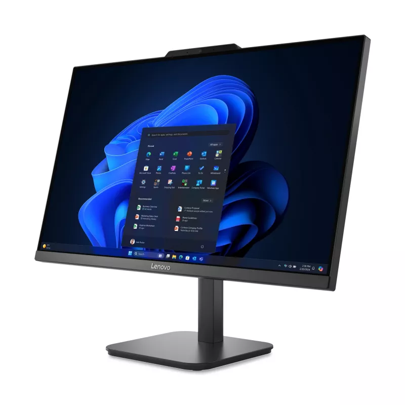 Lenovo V100 Intel® N N100 60,5 cm (23,8 inch) 1920 x 1080 píxeles All-in-One PC 8 GB DDR4-SDRAM 256 GB SSD Windows 11 Pro Wi-Fi 6 (802.11ax) Negro