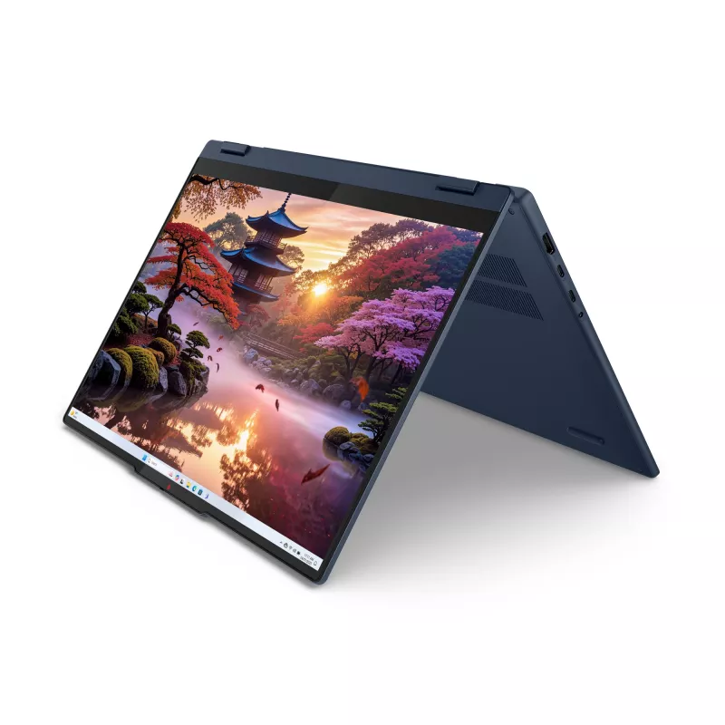 Lenovo IdeaPad 5 2 en 1 16AKP10 Copilot+ PC AMD Ryzen™ AI 5 340 Híbrido (2 en 1) 40,6 cm (16 inch) táctil WUXGA 16 GB LPDDR5x-SDRAM 512 GB SSD Wi-Fi 7 (802.11be) Windows 11 Home Azul