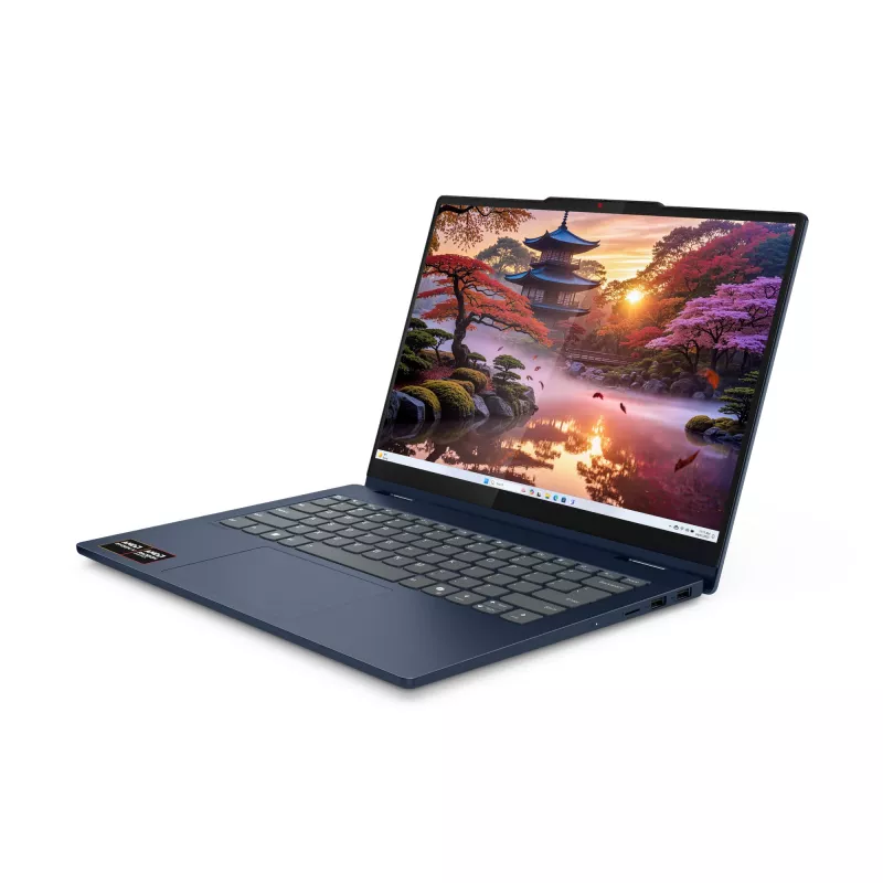 Lenovo IdeaPad 5 2 en 1 14AKP10 Copilot+ PC AMD Ryzen™ AI 7 350 Híbrido (2 en 1) 35,6 cm (14 inch) táctil WUXGA 16 GB LPDDR5x-SDRAM 1 TB SSD Wi-Fi 7 (802.11be) Windows 11 Home Azul