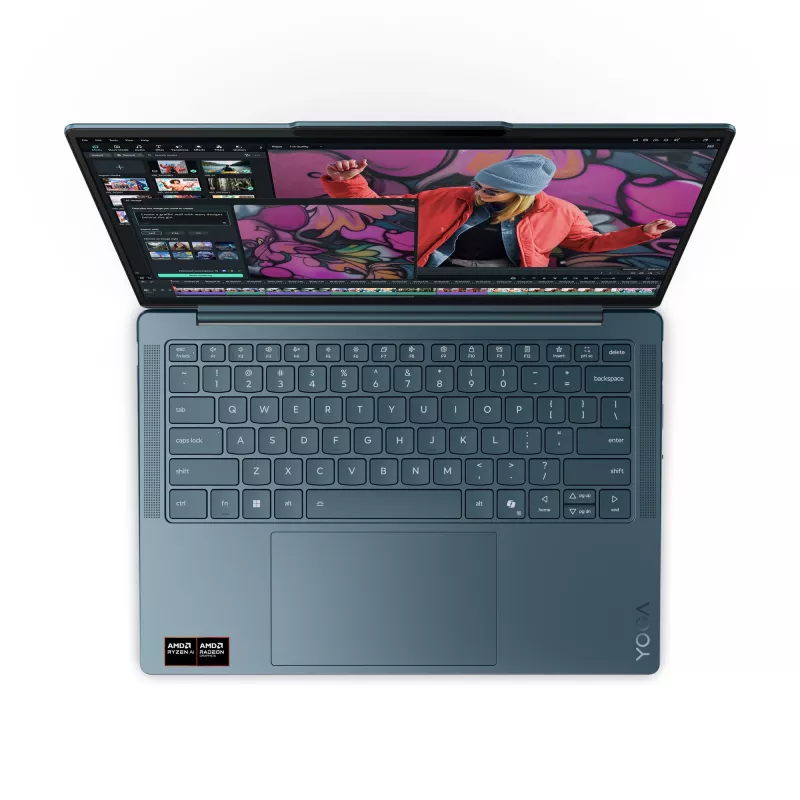 Lenovo Yoga Slim 7 14AKP10 Copilot+ PC AMD Ryzen™ AI 7 350 Portátil 35,6 cm (14 inch) 2,8K 32 GB LPDDR5-SDRAM 1 TB SSD Wi-Fi 7 (802.11be) Windows 11 Home Teal