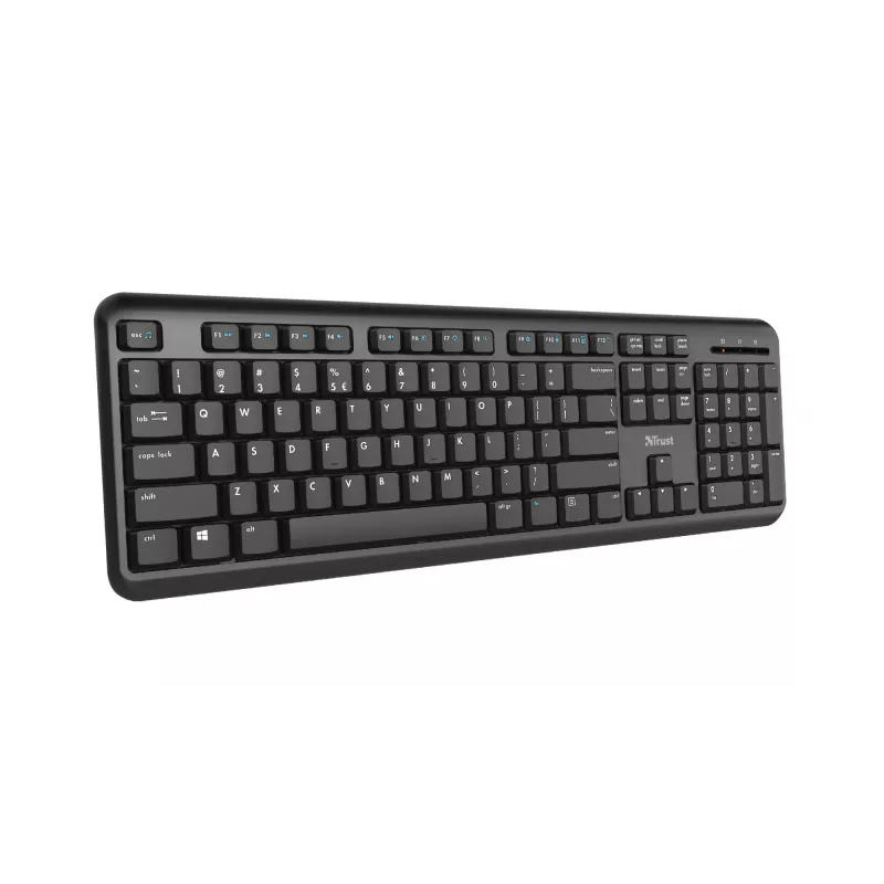 Trust TK-350 Teclado Office RF Wireless QWERTZ Alemán Negro
