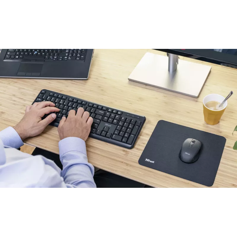 Trust TK-350 Teclado Office RF Wireless QWERTZ Alemán Negro