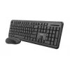 Trust TKM-350 Teclado y ratón Office RF Wireless QWERTZ Alemán Negro