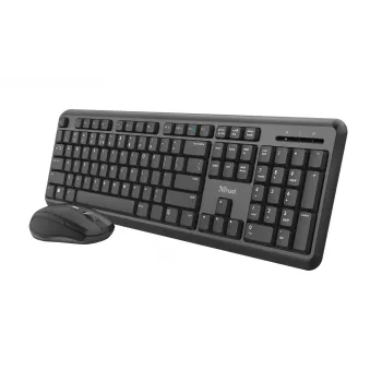Trust TKM-350 Teclado y ratón Office RF Wireless QWERTZ Alemán Negro