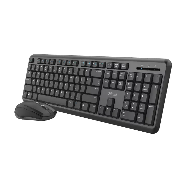 Trust TKM-350 Teclado y ratón Office RF Wireless QWERTZ Alemán Negro