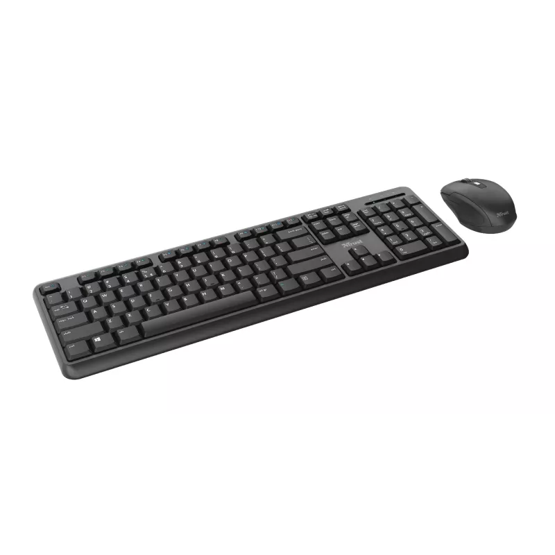 Trust TKM-350 Teclado y ratón Office RF Wireless QWERTZ Alemán Negro