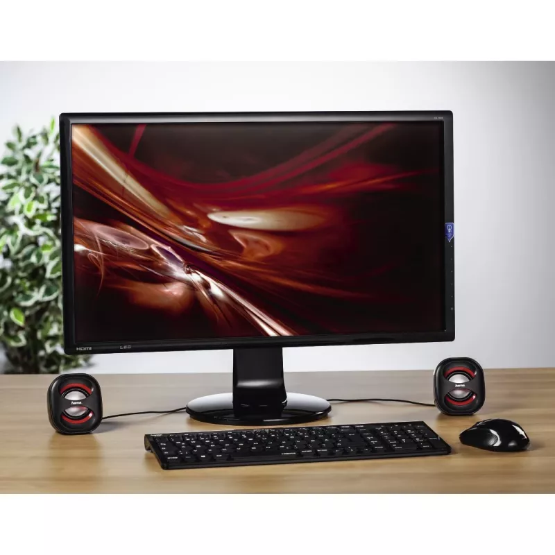 Hama Sonic Mobil 183 Negro, Rojo con cable 3 W