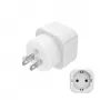 Hama 00223438 Adaptador de enchufe Tipo B Tipo C (Euroenchufe)+Tipo F Blanco