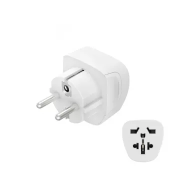 Hama 00223456 Adaptador de corriente Tipo E/F Hybrid Universal Blanco