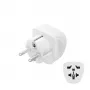 Hama 00223456 Adaptador de corriente Tipo E/F Hybrid Universal Blanco