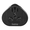 Hama 00223454 Adaptador de enchufe Tipo E/F Hybrid Universal Negro