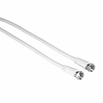 Hama 00205037 Cable coaxial 1,5 m F Blanco