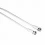 Hama 00205037 Cable coaxial 1,5 m F Blanco