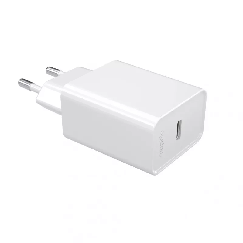 mophie essentials 20W USB-C PD Fuente de alimentación universal Blanca Carga rápida por CA Interior