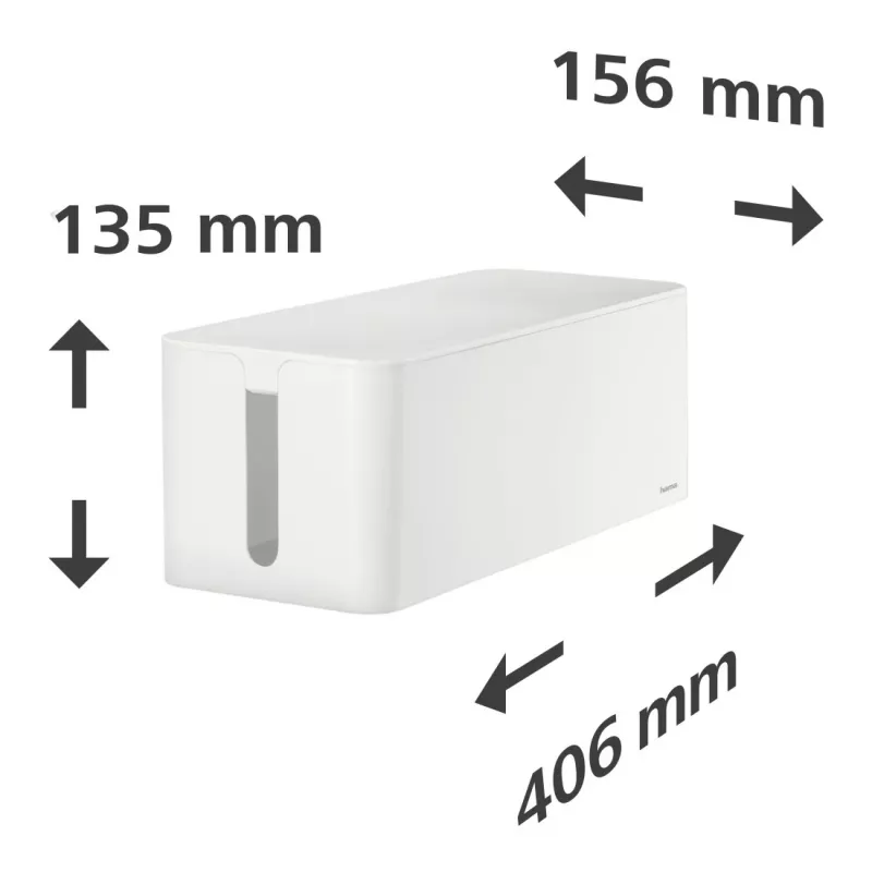 Hama 00221011 Caja organizadora de cables universal Blanca
