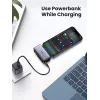Batería externa UGREEN 35338, 5000 mAh, gris, batería portátil para smartphones, salida para un dispositivo