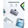 Batería externa UGREEN 35338, 5000 mAh, gris, batería portátil para smartphones, salida para un dispositivo