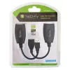 Techly IUSB-EXTENDTY5 extensor USB por cable Cat.5e/6 de hasta 50 m, USB a RJ-45, negro
