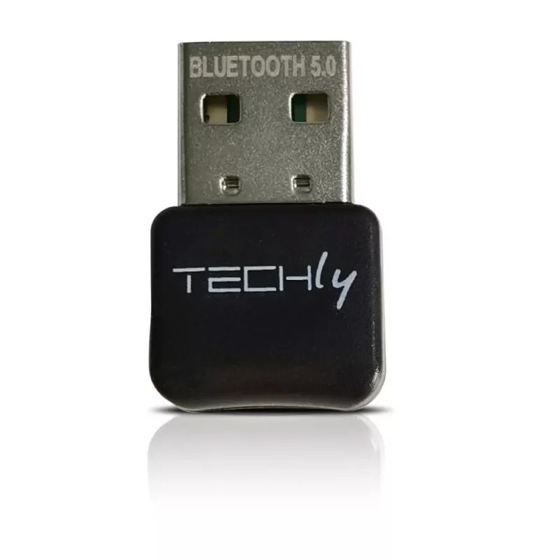 Techly IDATA USB-BLT5 Adaptador USB Bluetooth 5.0, negro