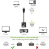 Adaptador de cable convertidor Techly HDMI a VGA negro 0,1 m 1920x1200 60 Hz