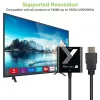 Adaptador de cable convertidor Techly HDMI a VGA negro 0,1 m 1920x1200 60 Hz