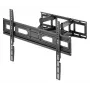Soporte de pared para TV y monitor Manhattan Full Motion 1 pantalla 37-65 negro VESA 100x100 hasta 600x400mm máx. 40kg
