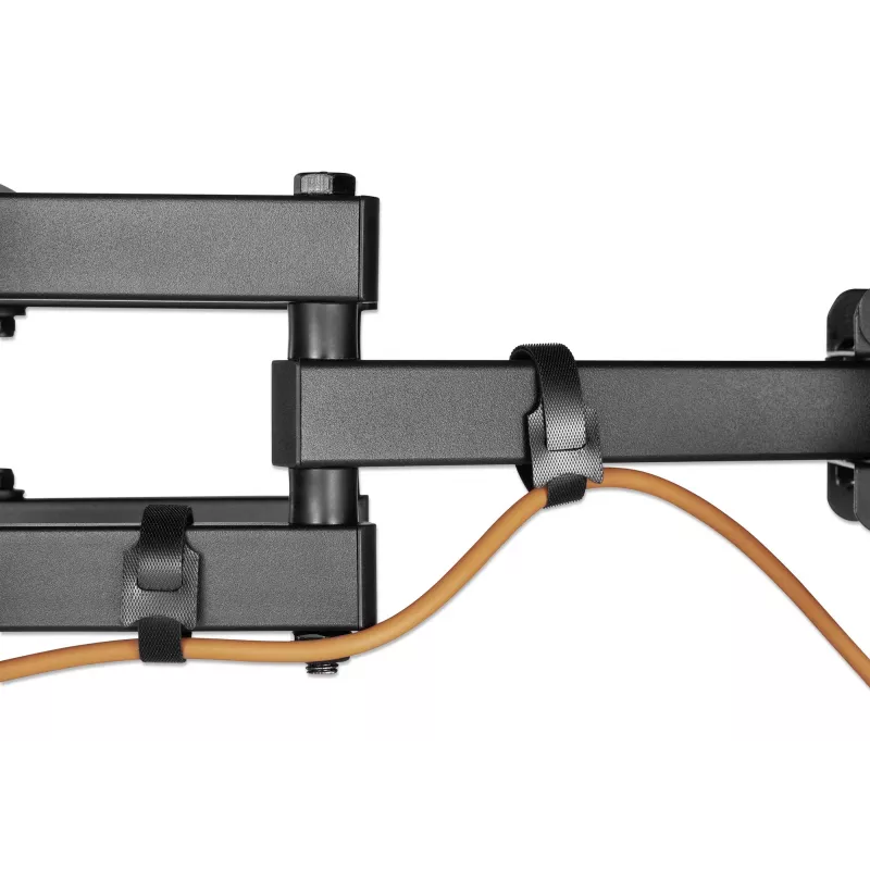 Soporte de pared para TV y monitor Manhattan Full Motion 1 pantalla 37-65 negro VESA 100x100 hasta 600x400mm máx. 40kg