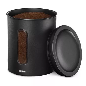 Recipiente de almacenamiento Xavax 00111275 negro 1 ud. 125x125x165 mm